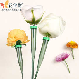花伴影新款鲜花保水管蝴蝶兰营养管花店养花储水管带杆加长洋兰管