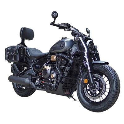 Folding Backrest Leather Side Bag — Motorcycle bumper