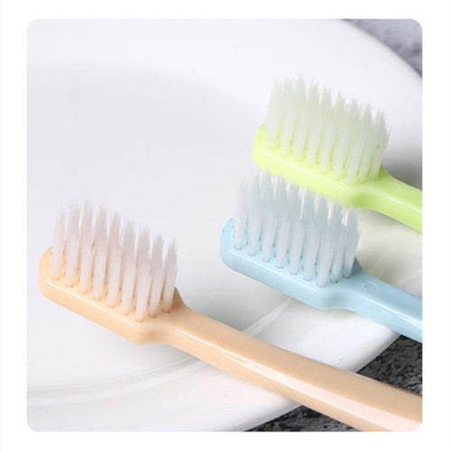 Candy color 5-pack toothbrush cleaning and mouthguard Japanese style bamboo charcoal soft bristle brush household adult large head toothbrush straight