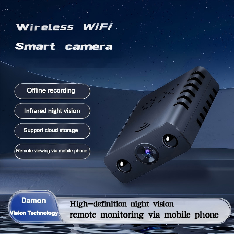 Cross-Border Shooting Xd Small Square High-Definition Camera Wireless Wifi Mobile Phone Remote Monitoring Home Night Vision Camera