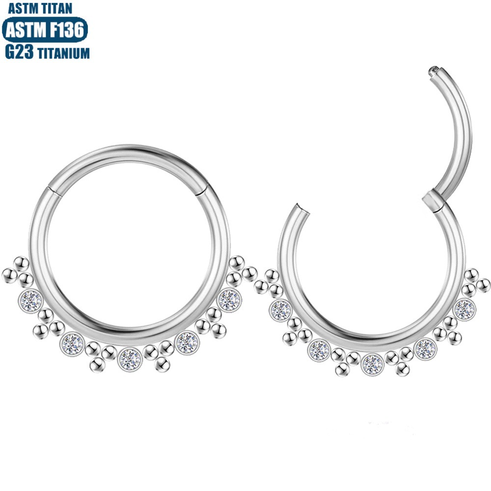 Labret piercing jewelry detail image