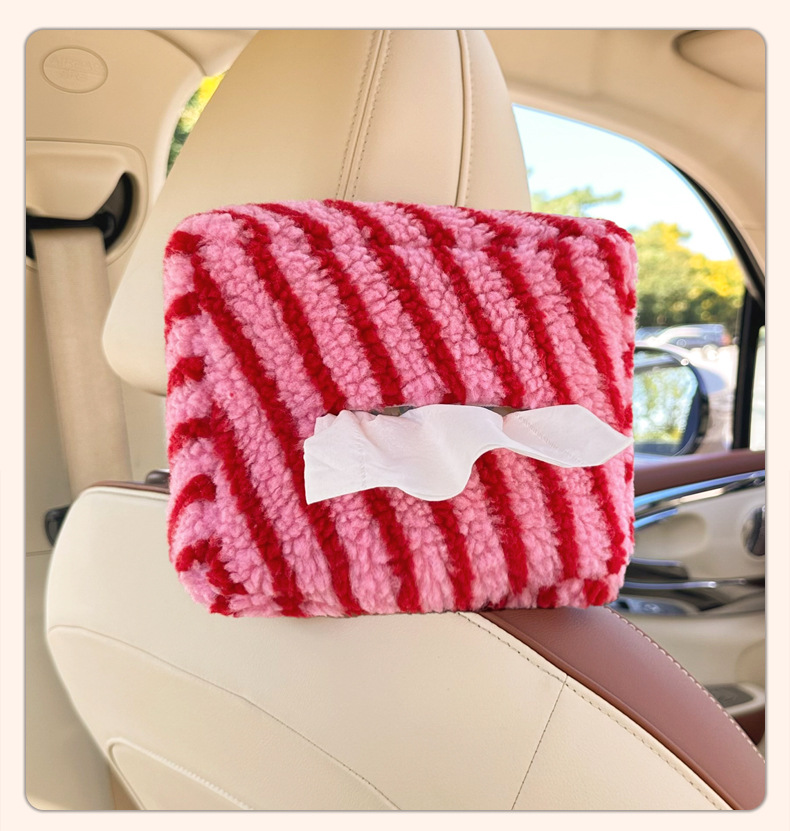 New Car Tissue Box, Simple Multi-Functional Hanging Tissue Box, Creative Tissue Hanging Bag, Car Interior Supplies