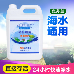 奧芬蘭硝化細菌活菌海水通用型淡水型通用免換水劑5L海水