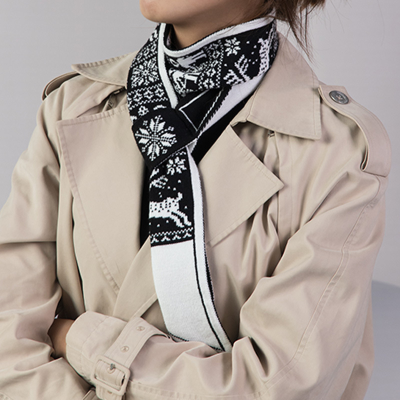 Sjaal 2024 nieuwe herfst en winter high-end veelzijdige dames dikke warme sjaal_voghion.com