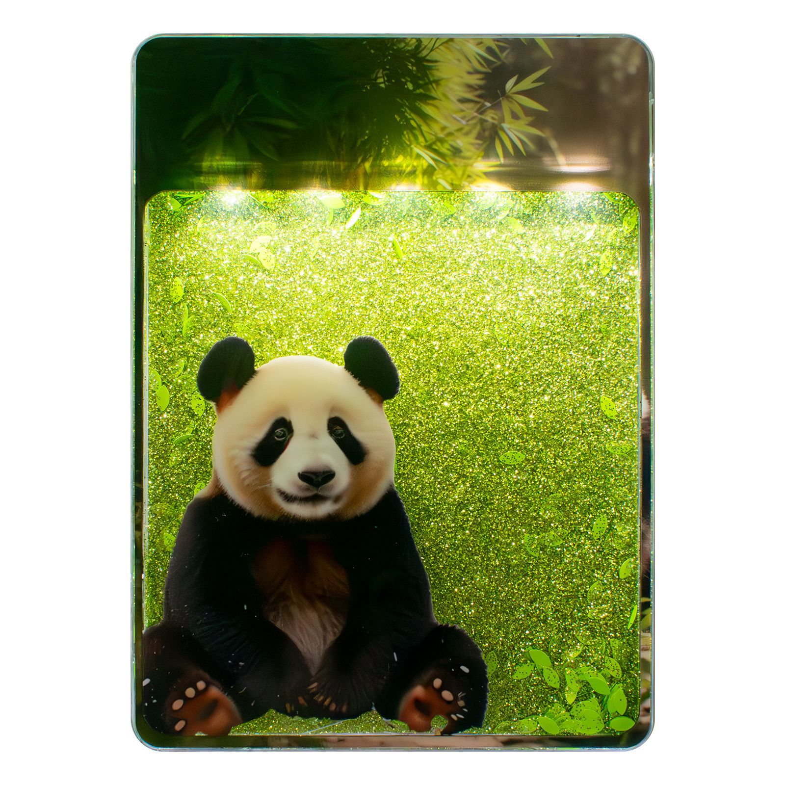 Panda Paradise Atmósfera dinámica Lámpara de arenas movedizas Lámpara de noche Lámpara led personalizada de regalo para niños