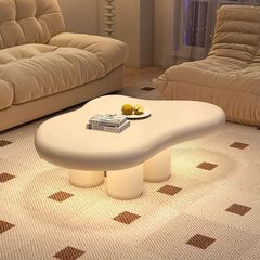 北欧ネット紅雲茶何家庭用客間シンプル現代小戸型異形テーブルクリームあんかけ寂風茶何卓
