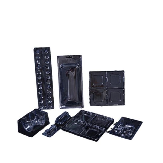 Customized pvc products blister inner bottom tray ps lining gift box packaging PET transparent plastic tray inner tray customized