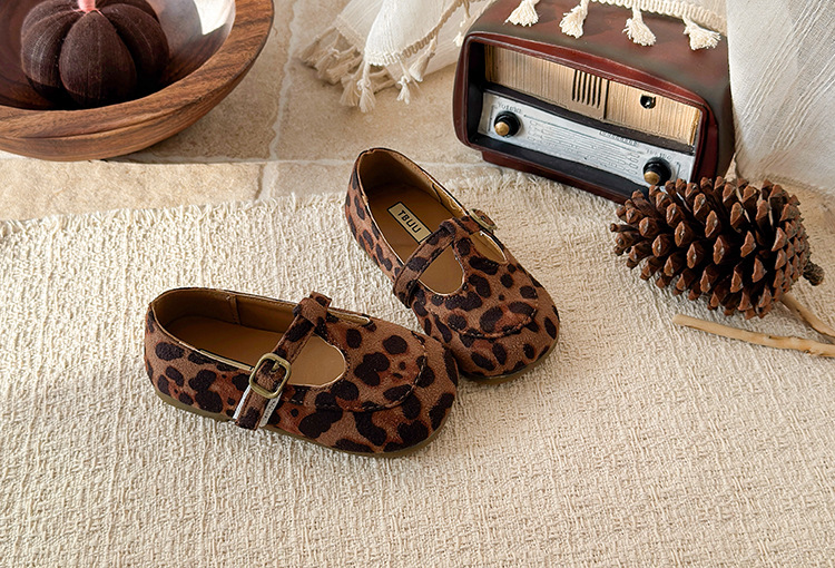 Mädchen Lederschuhe Mit Leopardenmuster Im Koreanischen Stil_voghion.com