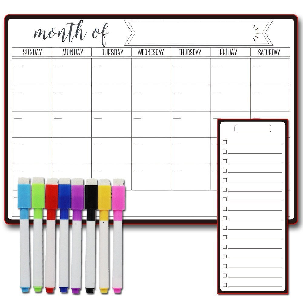 Gran por mayor refrigerador magnético tablero de escritura calendario tablero blanco magnético tablero de pared tablero de mensajes tablero de mensajes tablero de mensajes tablero de mensajes