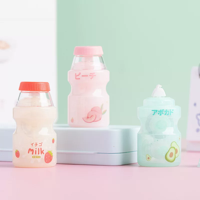 TWINGO Tiangao Creative Correction Belt Drink Bottle Milk Bottle Student Cute Correction Belt Fruit Correction Belt Smooth
