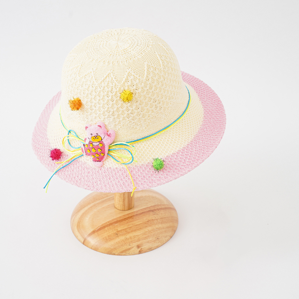 2023 nuevo sombrero de Sol de protección solar de verano para niñas de paja sombrero de playa para niños sombrero de sol image 4