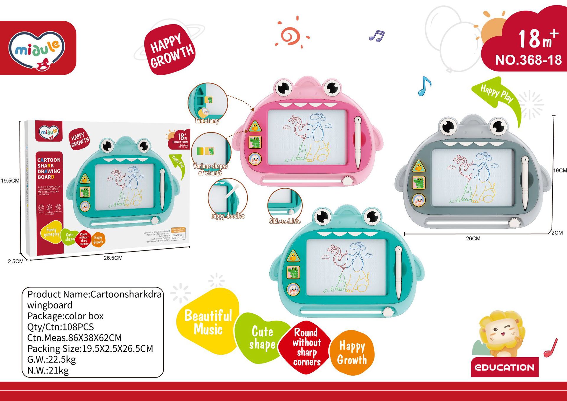 Spot estilo explosivo tablero de dibujo magnético para niños, graffiti de color, bebé pequeño, tablero de escritura magnético doméstico borrable, se puede eliminar