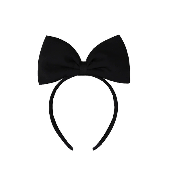 With bow, black
