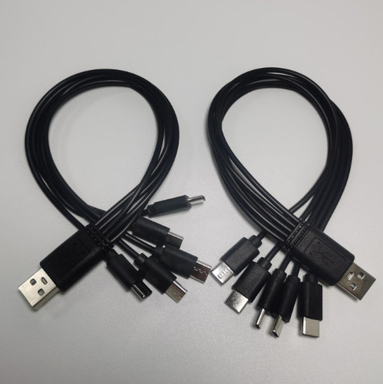 One drag five drag multiple type-c interface data line five-in-one charging line 30cm power cord factory outlet