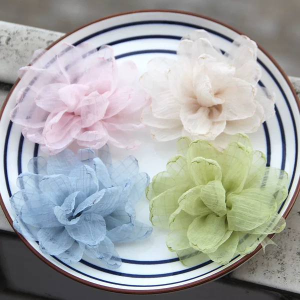 chiffon rose flower jewelry accessories diy accessories clothing direct selling accessories decorative flowers practical hair accessories