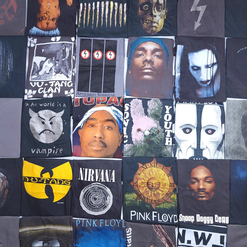 In-Stock Vintage Vtg Manson White Ghost Fashion Retro Distressed Short Sleeve Fog Style High Street Loose Short T-Shirt Trend