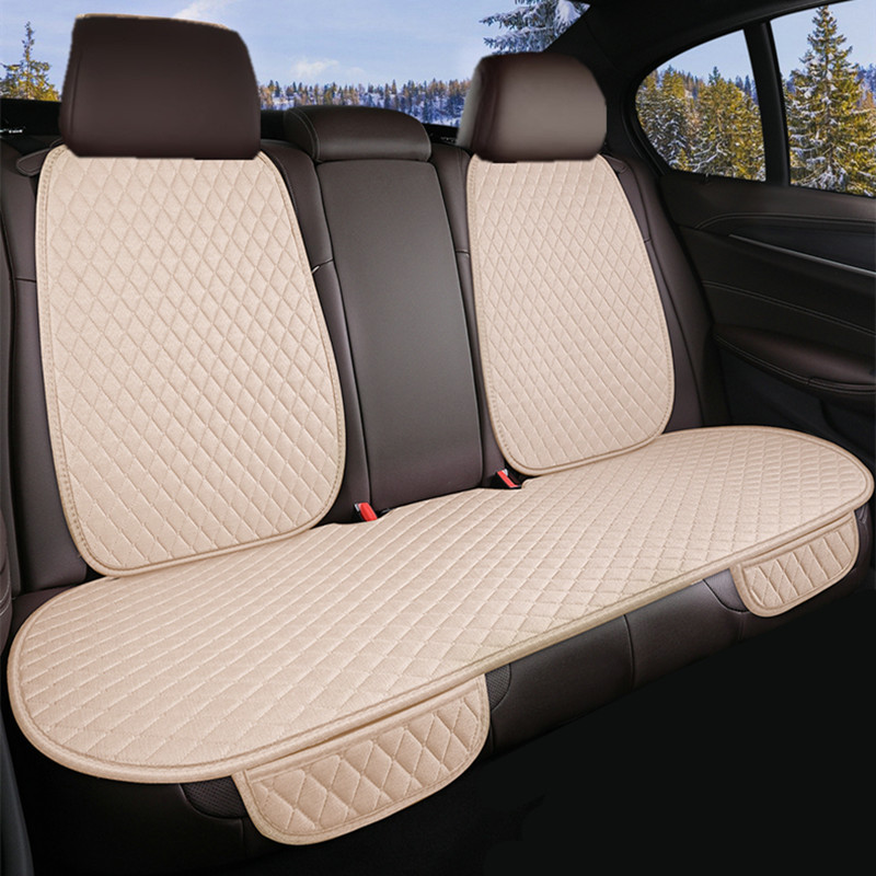 Lingxing – Car Seat Cushion Seat cushion, seat cover - cl-small-linen-warm-beige-back-2-rear-1-standard
