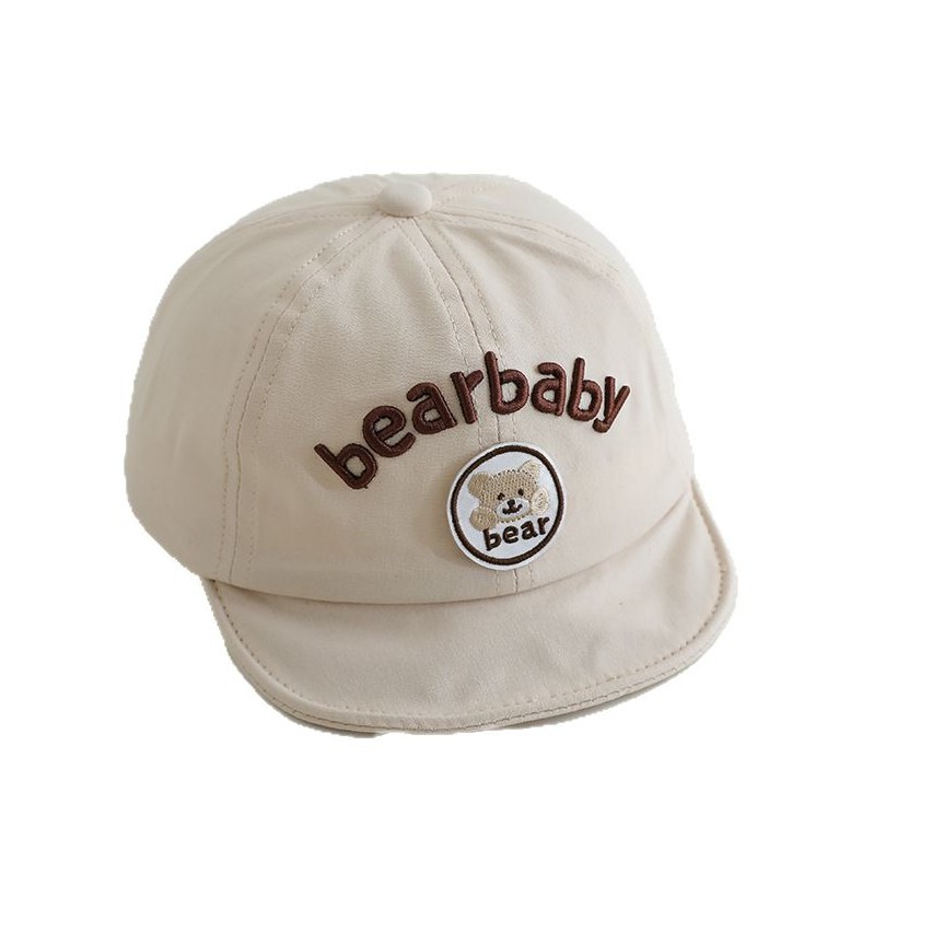 Primavera y otoño delgada sombrero de béisbol para bebés de estilo coreano letras gorra de boca de pato de moda para viajar gorra solar