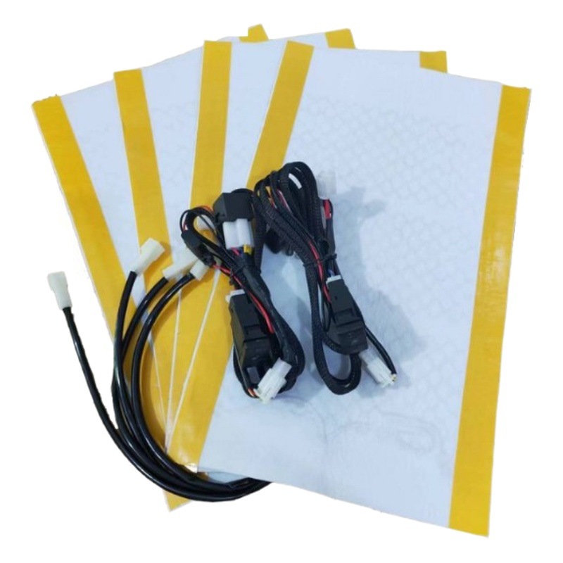 (Fibra de carbono) Calefacción de asiento de fibra de carbono adecuado para Toyota RAV4,