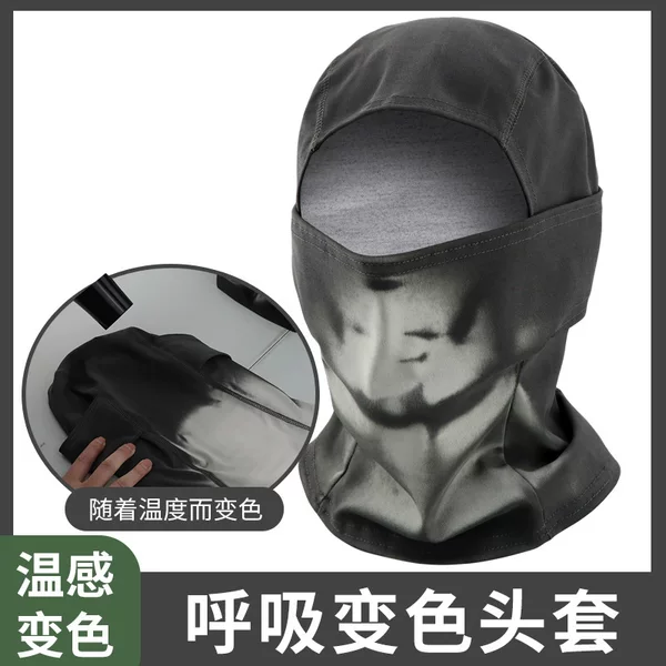 Temperature-Sensitive Color-Changing Headgear for Cycling, Outdoor Sports, Mountaineering, and Skiing
