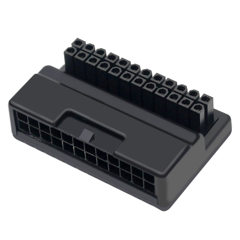 ATX материнская плата 24P блок питания 90 градусов поворот соединение DIY установка аксессуары хост-линию украшение и отделка