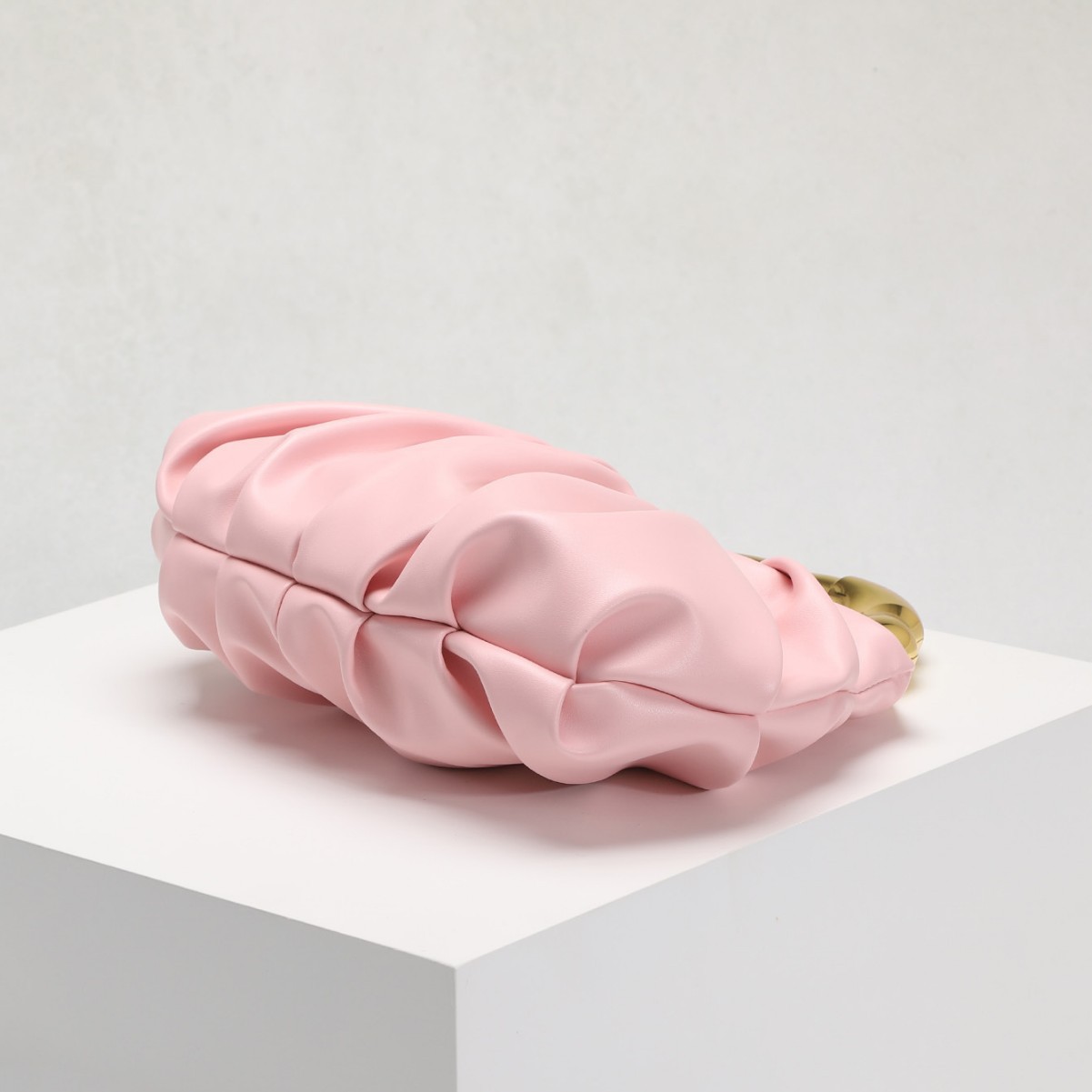 Cloud Fold Handbag – Asymmetric Crinkle PU Clutch With Magnetic Closure & Phone Slot (5 Colors, Minimalist Evening Bag, Structured Yet Soft)_voghion.com