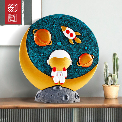originality ins lovely Astronaut Astronaut Decoration desk to work in an office desktop a decoration Room ornament Carbon carving