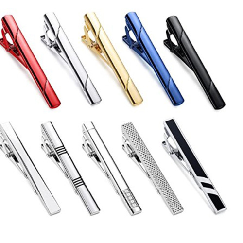 Summer men's business tie clip set ten tie clip set tie clip gift box style can be customized