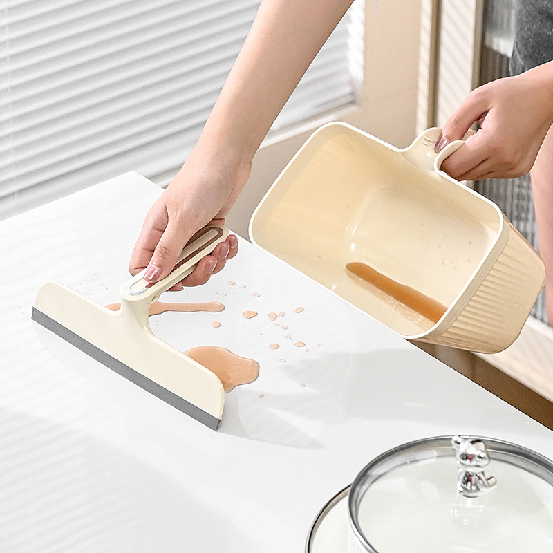 Desktop garbage mini storage bucket with handle household snack Peel small paper basket kitchen table cleaning brush