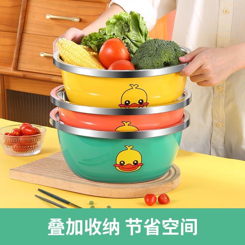蓋付き極厚ステンレス洗面器、食品グレード洗面器、ステンレス丸洗面器、洗面器容器、家庭用卵洗面器|undefined