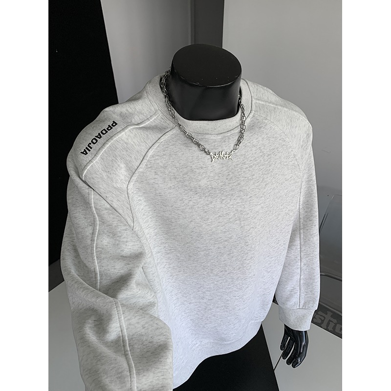 Sweatshirt Large Casual Looped Cartoon Men's Round Neck Sweater Sweatshirt_voghion.com