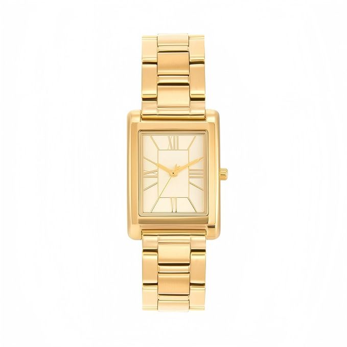 Square Women's Quartz Watch, Light Luxury Steel Band Women's Watch, Gold Niche High-End Watch Mk4904/Mk4905