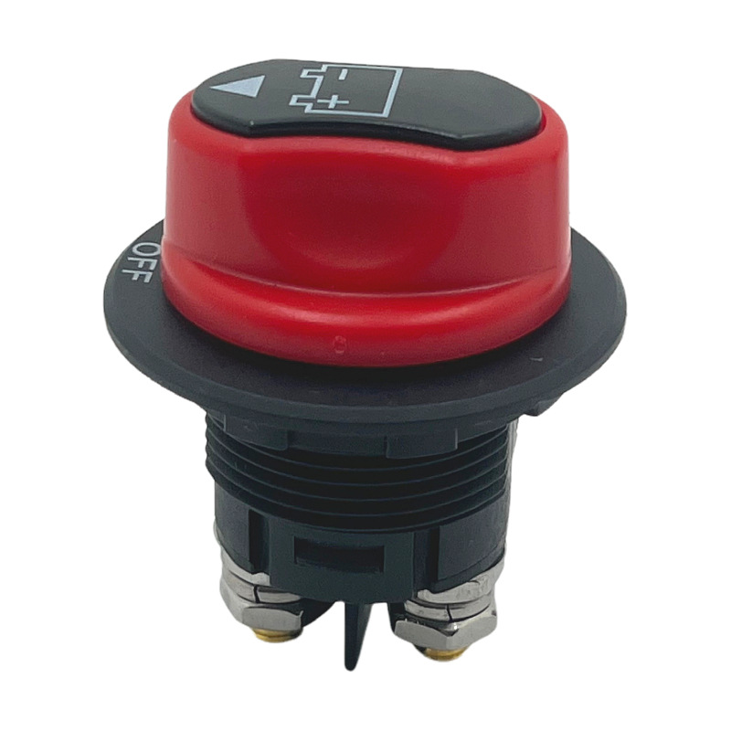 100A遊艇電瓶斷開關 旋鈕式汽車電源總開關 跨境隔離迷妳電池開關