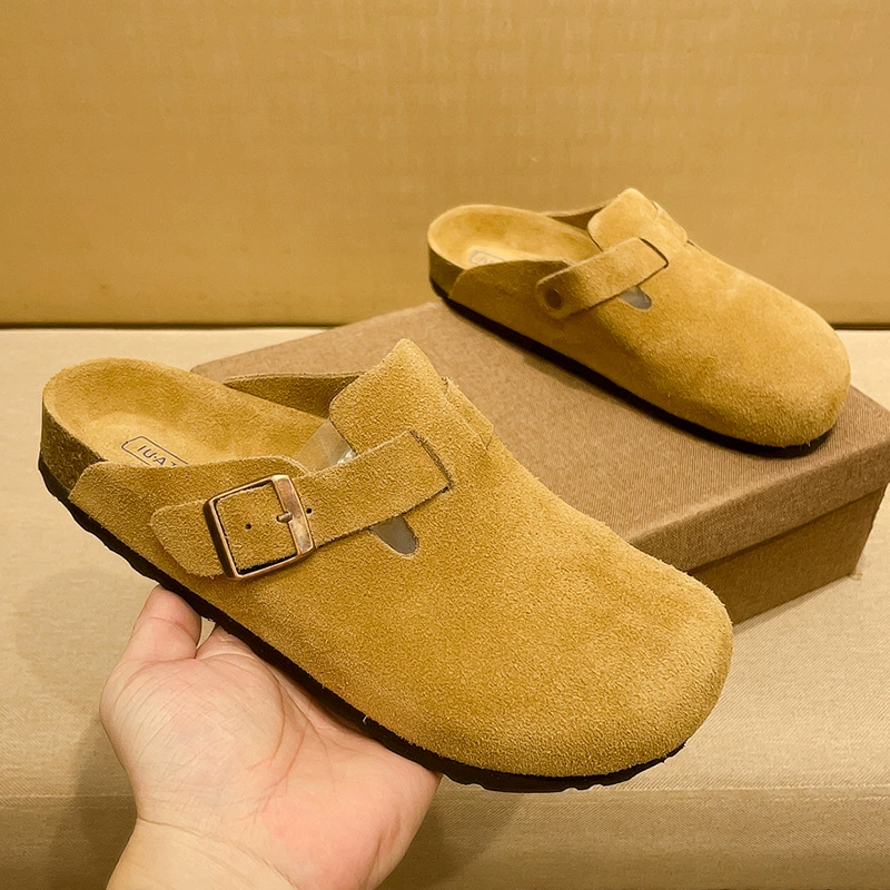 Туфли Birkenstock, мужские тапочки с толстой подошвой, популярная мужская обувь 2025 года, удобная, модная, удобная повседневная обувь