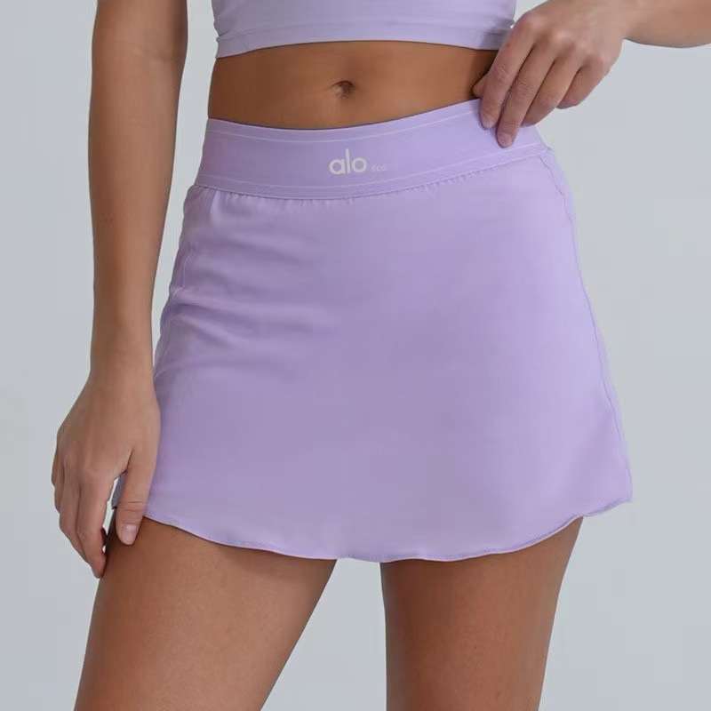 Alosco tenis falda transpirable antifalgas falda de golf texturas para correr rápido secado transpirable yoga bádminton falda corta