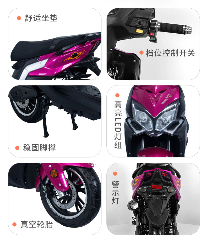 Direct Export to Europe, Whole Vehicle Shipment, Thunder King Electric Scooter, Adult Electric Motorcycle, Electric Vehicle Foreign Trade