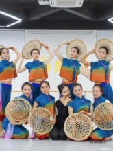 小荷风采我们的田野演出服农民舞蹈海女舞表演服田间斗笠民麦太保