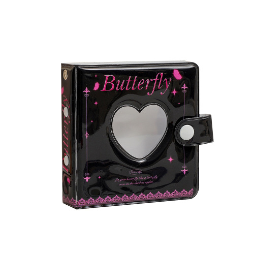 ins Korean style square 3-hole loose-leaf photo album heart-shaped perforated 1 inch 2 inch 3 inch small card album album storage album for women