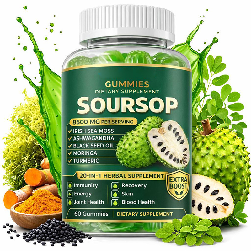 Soursop Gummies 20-in-1 Herbal Supplement Available for Cross-Border Sales Soursop Gummies 20-in-1 Herbal Supplement Available for Cross-Border Sales