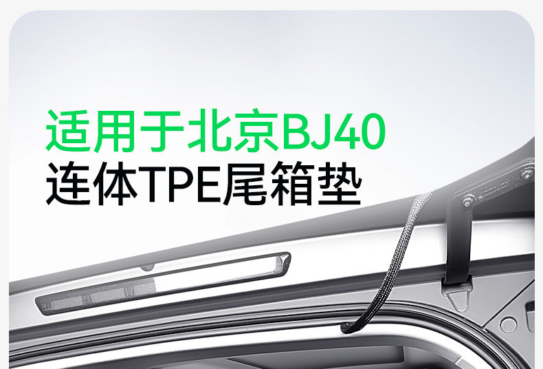 Suitable for 26 models of Beijing BJ30/BJ40, TPE trunk mat, foot mat, range extender fuel modification accessories 25
