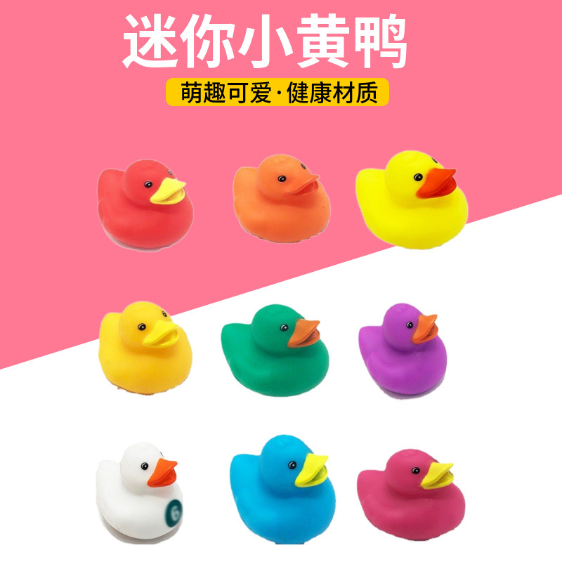 Amazon explosions bulk color mini yellow duck can be fixed color Christmas duck Valentine's Day Halloween duck wholesale