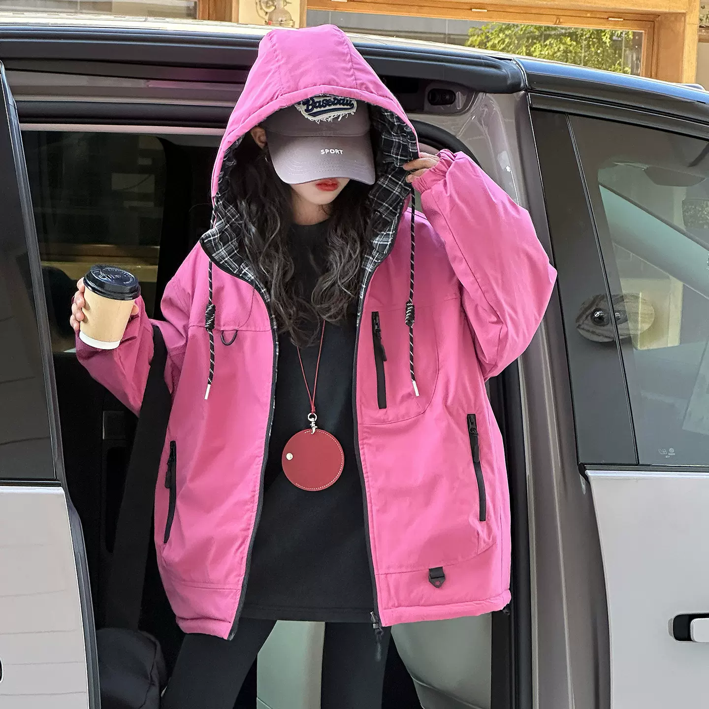 女童棉服冬季2025新款洋气儿童冬装加厚棉衣女大童两面穿夹棉外套