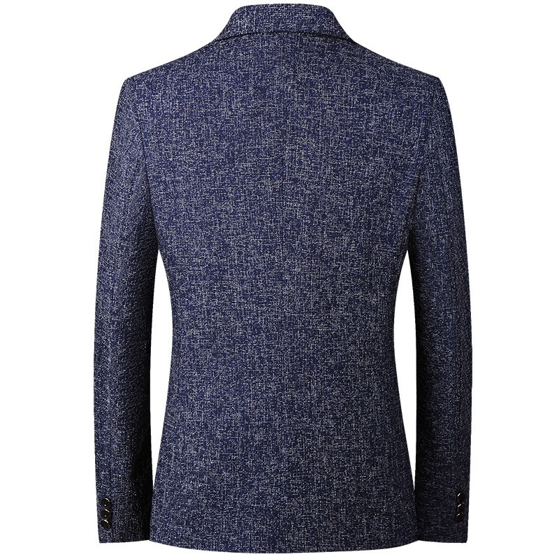 Traje pequeño para hombre, estilo coreano, elegante, informal, traje de una sola pieza, ropa para hombres de mediana edad, chaqueta para hombre, primavera y otoño 2025