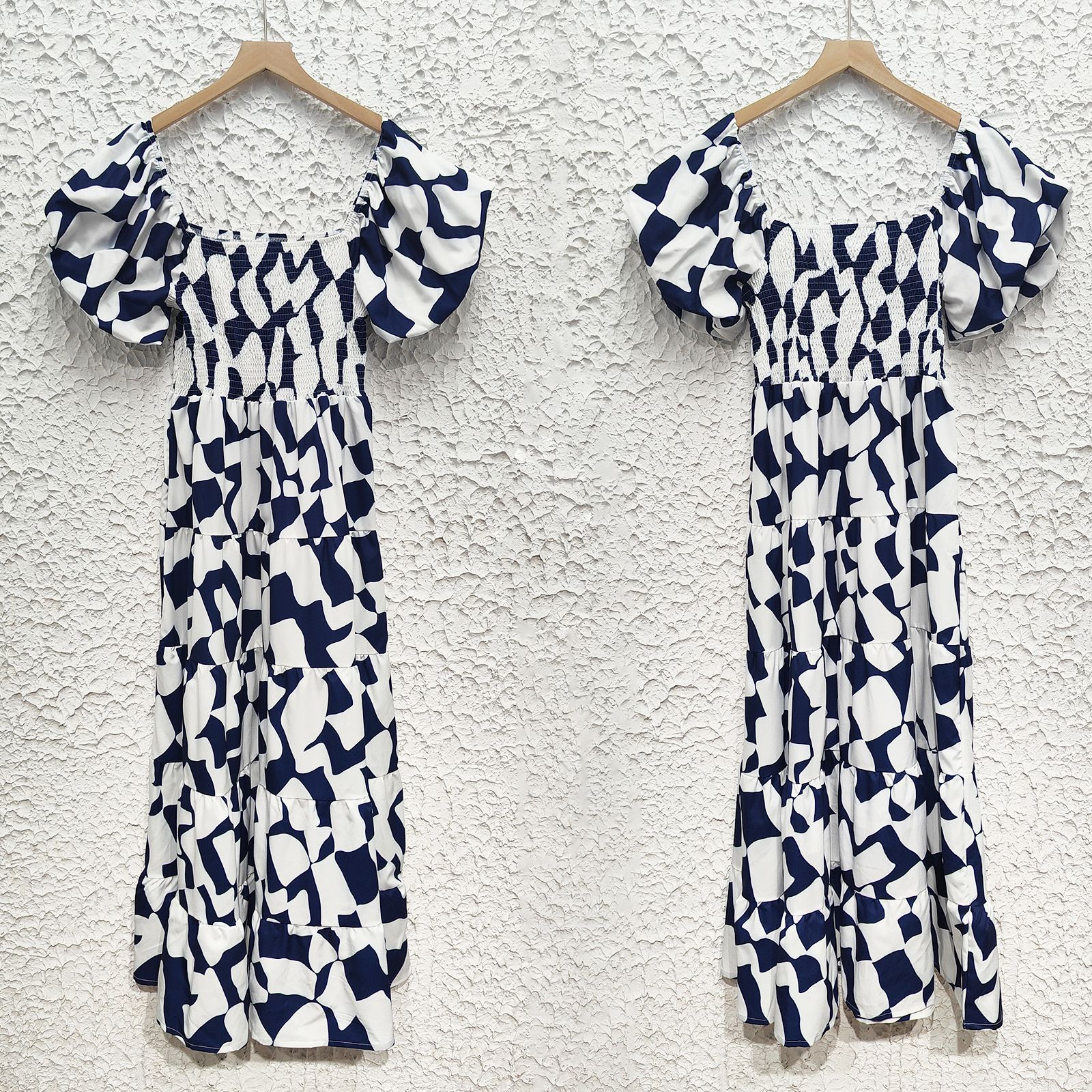 385g Weight Maxi Long Dress Dress Length Type Long Sleeve Sleeve Length Swing Dress Dresses Type Puff Sleeve Sleeve Type Polyester Fabric Type High Waist Waist Line Holiday, Daily Occasion U Neck Neckline Regular Fit Fit Type Plaid, Flower Pattern Summer Season Women's Gender Printing Design Vacation Style Wholesale Women's Vacation Printing Plaid Flower Holiday Daily U Neck Long Sleeve Swing Dress 2
