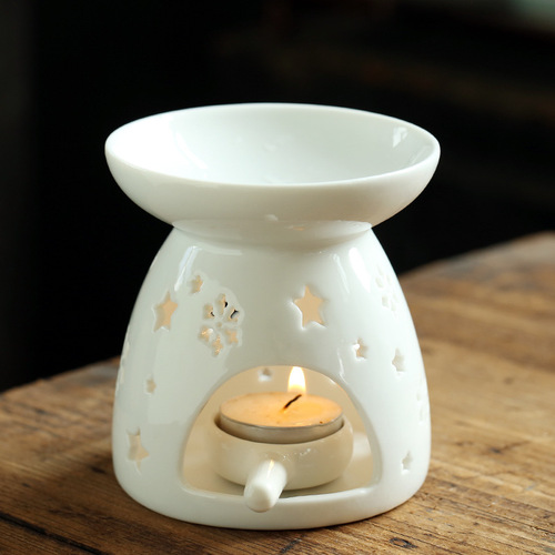 Nordic Style Exquisite Ceramic Incense Burner for Home and Office, Aromatherapy Censer with Sandalwood and Agarwood, Creative Incense Burner, Home Fragrance Decor