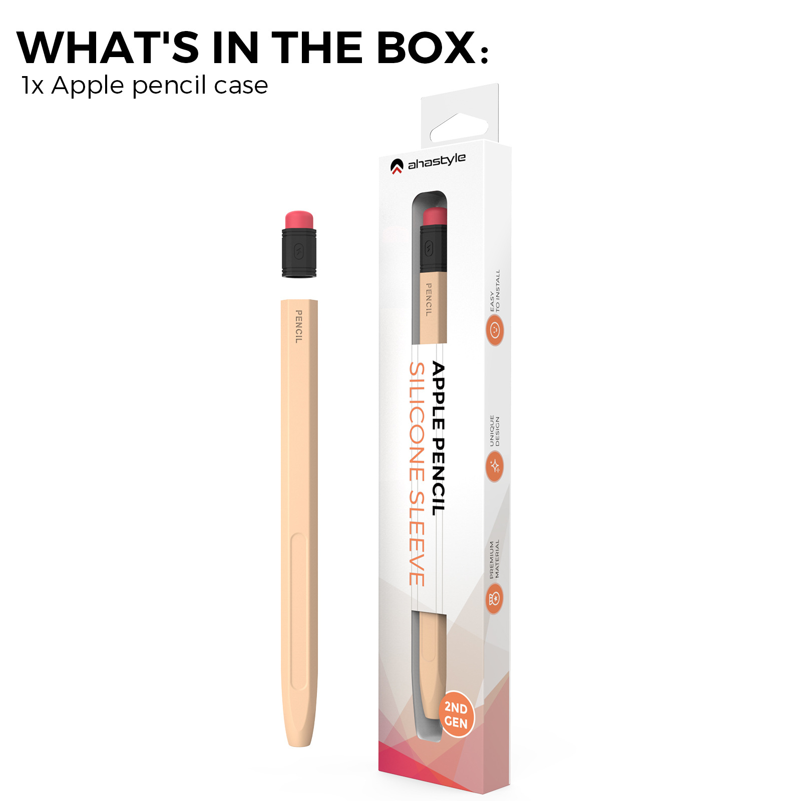 Funda protectora de silicona para bolígrafo Apple Apple Pencil pro y funda antideslizante para lápiz retro de segunda generación