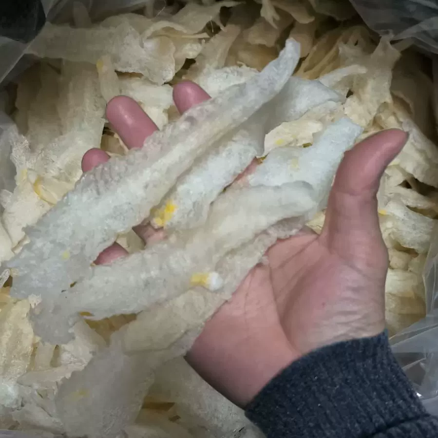 大厂白玉胶干货小龙胶干货鱼肚批发小龙胶白玉胶条水发油发耐高温