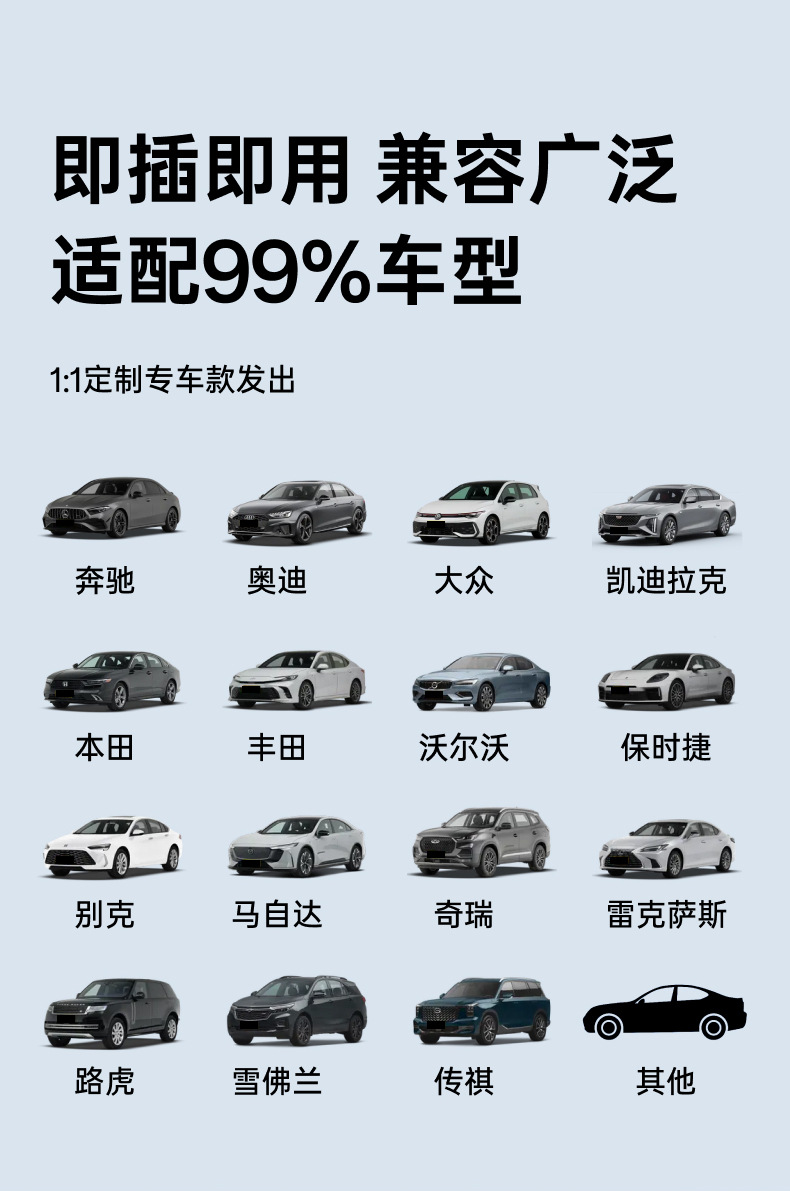 Huawei Wireless HiCar Type-C Interface is compatible with Audi, Honda, and other models with CarPlay