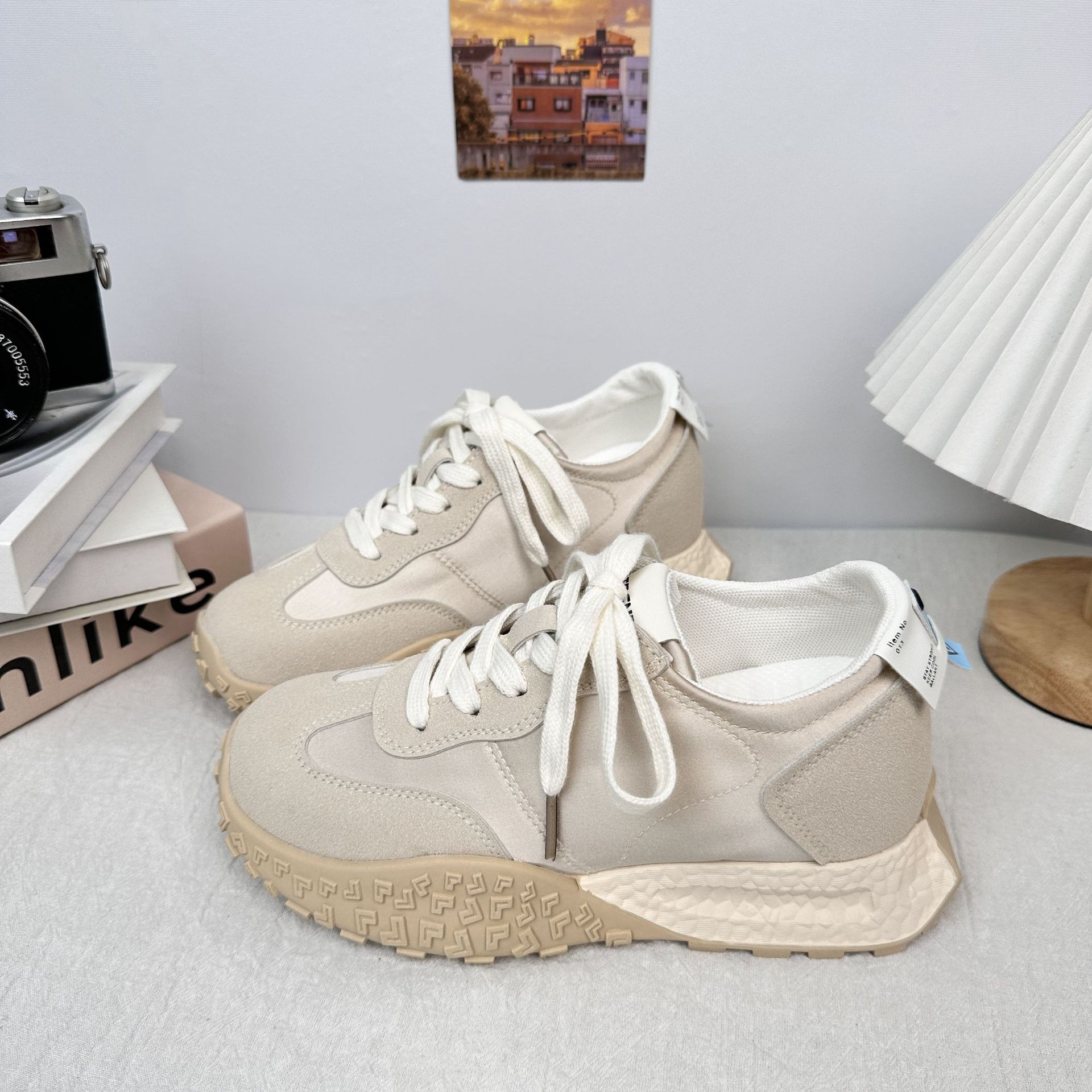 A9913 aumento de suela suave Forrest Gump zapatos de mujer 2025 nuevos zapatos casuales transpirables de suela gruesa de nicho image 3