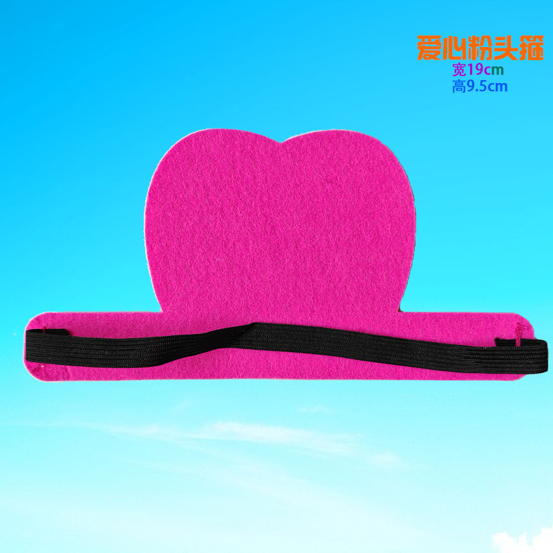 사랑스러운 하트 머리띠, 폭 19cm, 높이 9cm / 모든 야드